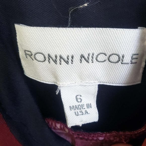 Ronnie Nicole Size 6 Caribbean Sunset Wide Strap Sleeveless Wrap Maxi Dress - Picture 13 of 14